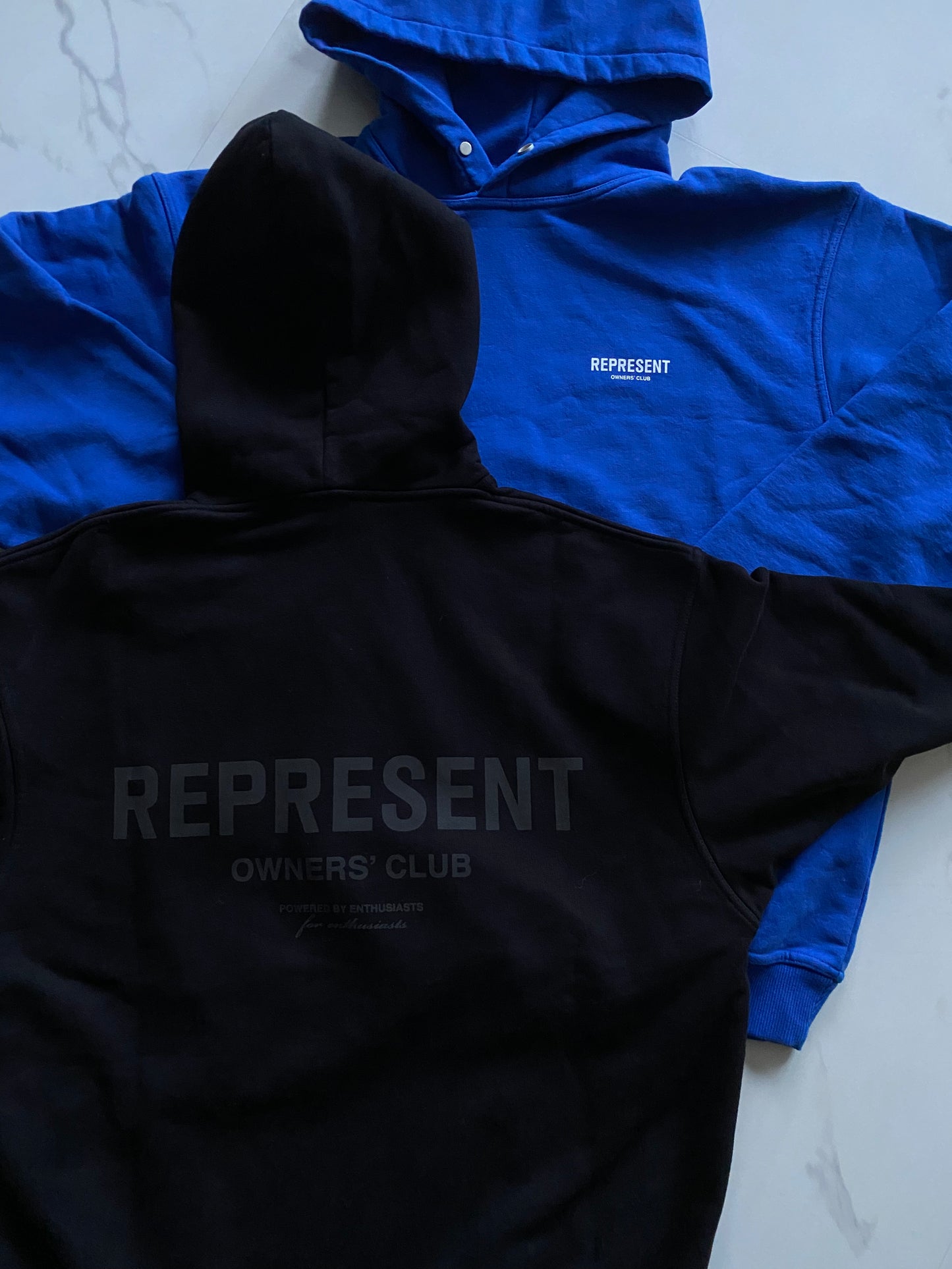 Represent hoodies